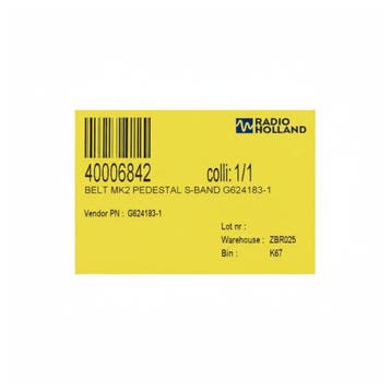 Bieden: Gates MK2 Pedestal S-Band Belt - G624183-1, Ophalen of Verzenden