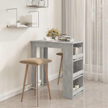 vidaXL Bartafel met opbergrek 102x50x103,5 cm spaanplaat, Huis en Inrichting, Verzenden, Nieuw