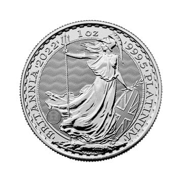 1 troy ounce platina Britannia munt, Postzegels en Munten
