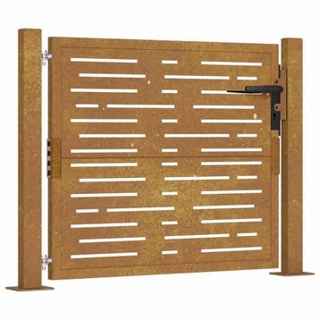 Poort 105x80 cortenstaal | Retour deal | 66% korting, Tuin en Terras, Gebruikt, Verzenden, Minder dan 100 cm, Looppoort