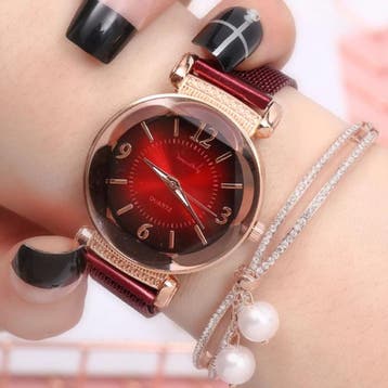 Pearl Luxe Horloge Dames - Anoloog Kwarts Uurwerk voor, Verzenden