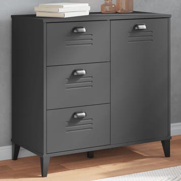 vidaXL Dressoir VIKEN 80x40x80 cm bewerkt hout, Verzenden, Nieuw