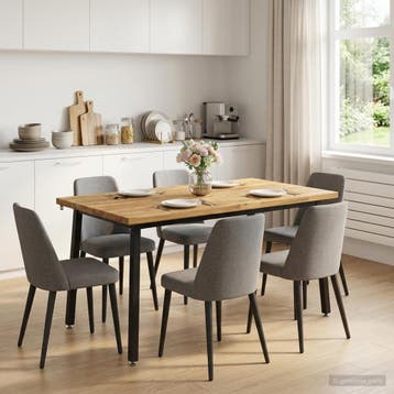 vidaXL 140 x 70 x 75 cm Massief Acacia Hout Wit en zwart, Verzenden