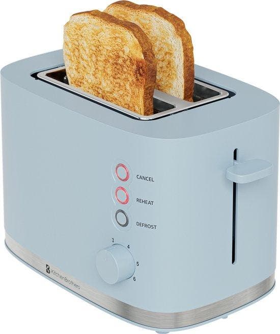 2dekans | KitchenBrothers Broodrooster - Toaster - 6, Elektronische apparatuur, Broodroosters, Ophalen of Verzenden