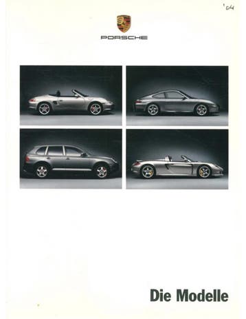 2004 PORSCHE PROGRAMMA BROCHURE DUITS