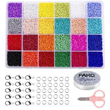 Fako Bijoux - DIY Kralen Set - Glas Zaad Kralen - Sieraden, Verzenden, Nieuw