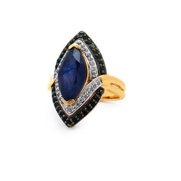 Zonder minimumprijs - Ring Zilver - 4.21ct. tw. Saffier -, Nieuw