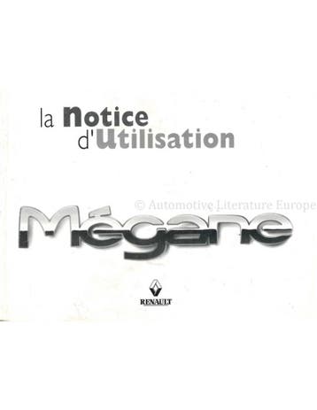 1999 RENAULT MEGANE INSTRUCTIEBOEKJE FRANS