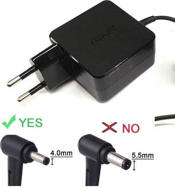 Asus 33w 1.75a 19v adapter 4mm pin (PC Accessoires), Verzenden, Nieuw