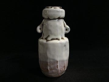 Stunning Avant-Garde Onihagi Studio Pottery Flower Vase
