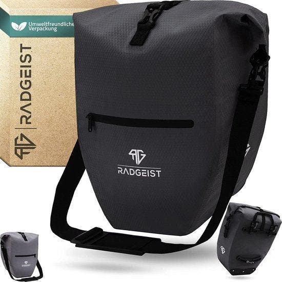 2dekans | RADGEIST Fietstas voor bagagedrager, fiets,, Fietsen en Brommers, Fietsaccessoires | Overige Fietsaccessoires, Ophalen of Verzenden