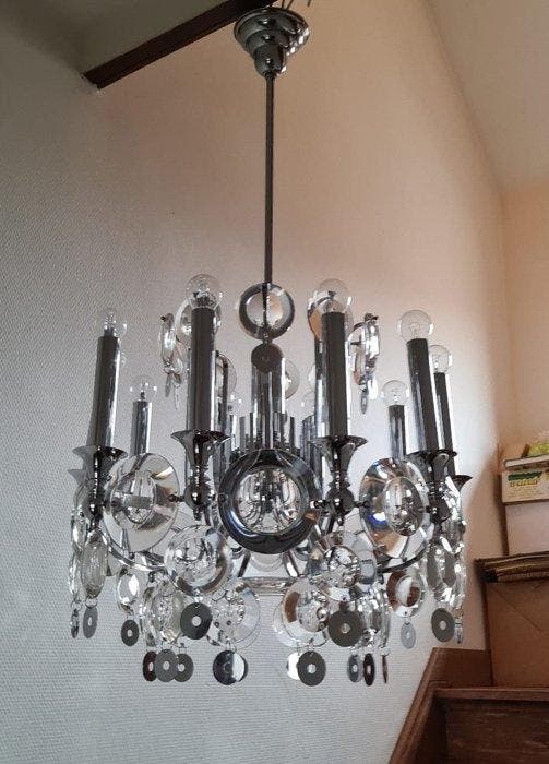 Stilkronen - Oscar Torlasco - Kroonluchter - Kristal, Antiquités & Art, Antiquités | Éclairage