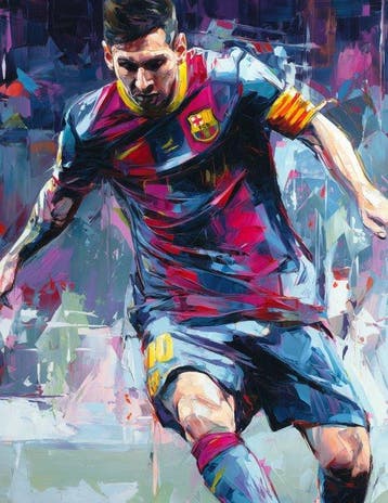 Canvas Fit - Alberto Ricardo - “Messi: El Compás del Genio”, Nieuw