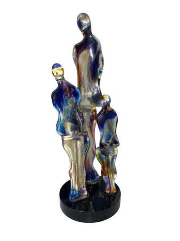 sculptuur, Family - 29 cm - Glas - 2026