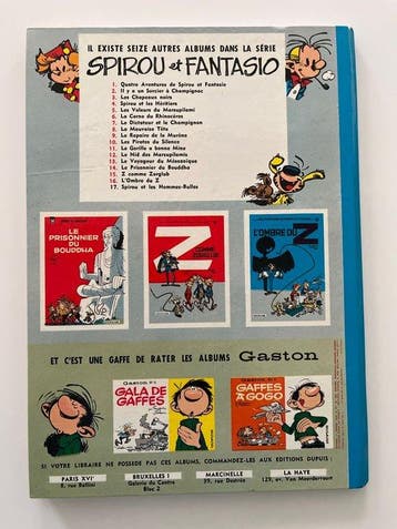 Spirou et Fantasio T8 - Les Pirates du Silence - C - 1 Album, Livres, BD