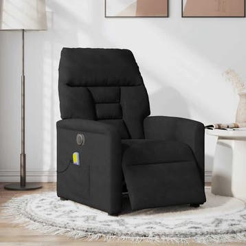 vidaXL Massagestoel elektrisch verstelbaar microvezelstof, Verzenden, Nieuw
