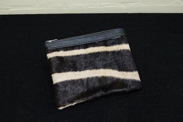 Handmade - portemonnee met echt zebrahuid - Portefeuille