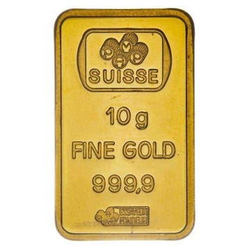10 gram - Goud .999 - PAMP, Switzerland, 10 grams 9999 Gold
