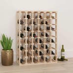 vidaXL Wijnrek 70x33x94 cm massief grenenhout bruin, Verzenden