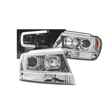PHARES LED TUBE LIGHT POUR JEEP GRAND CHEROKEE 99-05 CHROMÉ, Verzenden, Nieuw