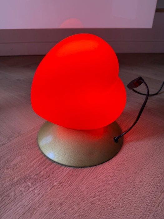 IKEA - Lampe de table - B9702 - Métal, Verre - Cœur, Antiek en Kunst, Antiek | Meubels | Stoelen en Sofa's