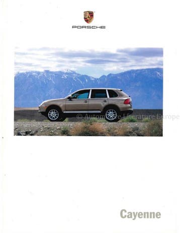 2004 PORSCHE CAYENNE BROCHURE ENGELS (USA)