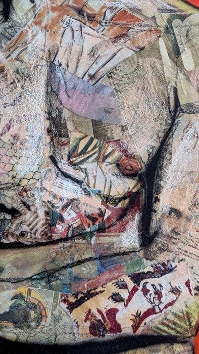 G. Carta - Lhomme réfléchi, Antiquités & Art, Art | Peinture | Moderne