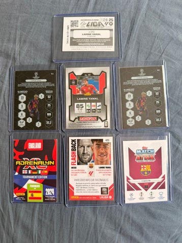 Panini Lamine Yamal, Lionel Messi - 7 Card - Excellent (EX), Nieuw