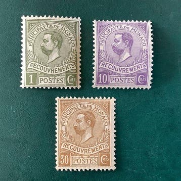 Monaco 1910 - Recouvrement Albert I approuvé Veaux - MNH -