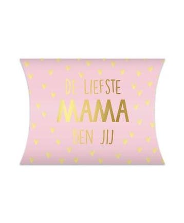 2x Gondeldoosje moederdag - mama -  de liefste mama ben jij, Verzenden, Nieuw, Cadeauzakje
