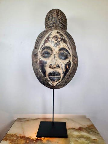 Mask - Punu - Gabon - Groot Punu-masker (Zonder, Antiek en Kunst