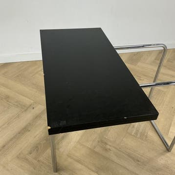 Thonet B 109 design klaptafel, bruin - chroom, Maison & Meubles, Pièces pour table
