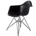 Eetkamerstoel DAR Zwart frame PP zwart, Huis en Inrichting, Stoelen, Verzenden, Nieuw