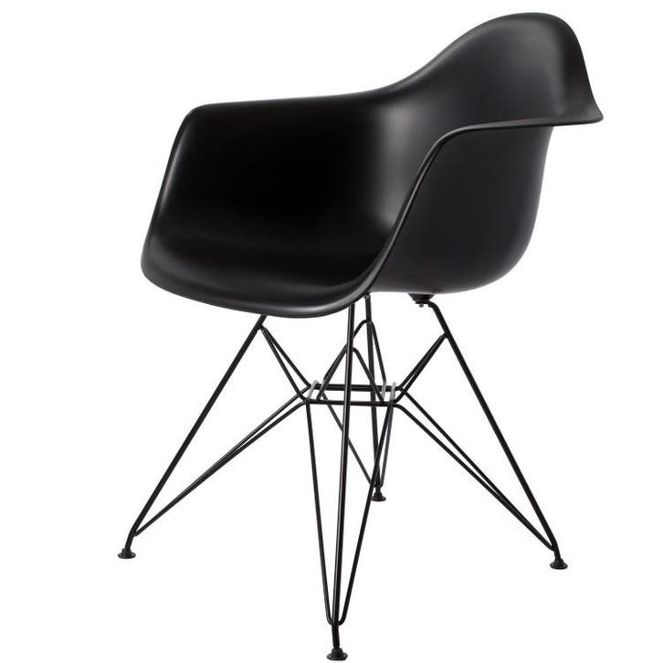Eetkamerstoel DAR Zwart frame PP zwart, Maison & Meubles, Chaises, Envoi