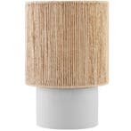 tectake Tafellamp Klea van jute in boho-stijl, 60W - natuur, Huis en Inrichting, Lampen | Tafellampen, Verzenden, Nieuw