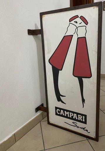 campari spa - campari - Wandbord - IJzer - Campari-muursign