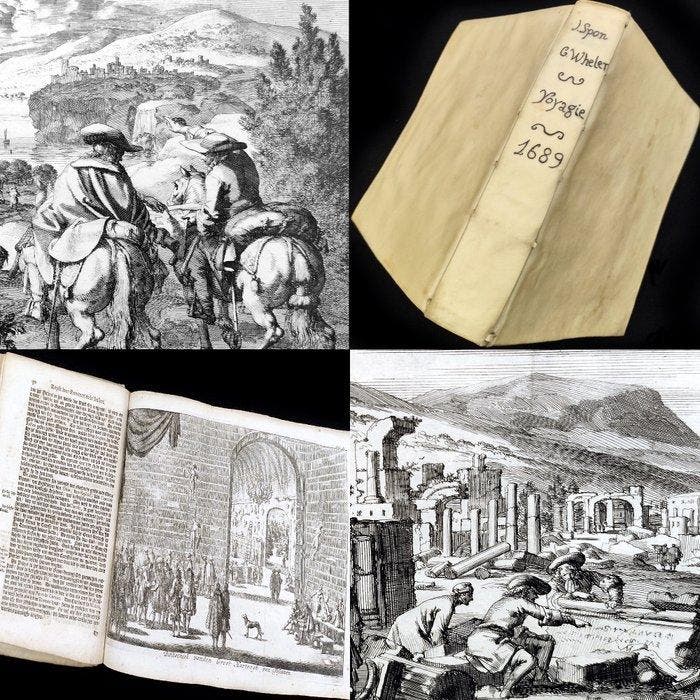 Jacob Spon and George Wheler illustrations by Jan Luyken -, Antiquités & Art, Antiquités | Livres & Manuscrits