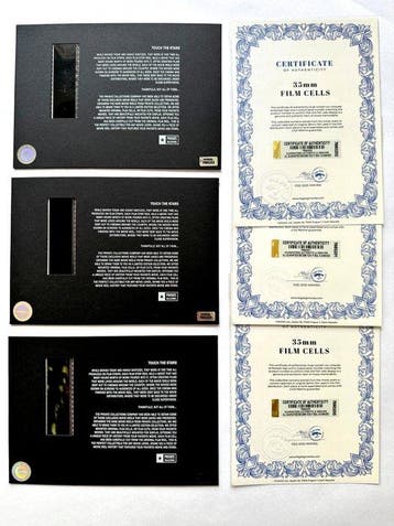 The Matrix – Rare Trilogy Set of 3 Mounted 35mm Film Cells –, Nieuw