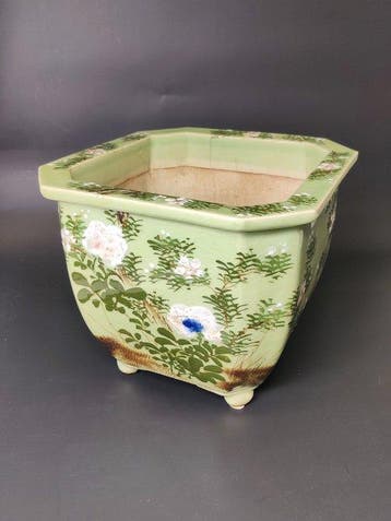 Cachepot, Jardinière, Bonsai - Céramique, Grès émaillé -, Antiek en Kunst