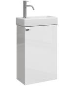 Toiletmeubel Apollo 40 x 22 cm Hoogglans Wit Fonteinmeubel, Verzenden