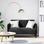 vidaXL Loveseat bank / zetel 109 cm fluweel zwart, Huis en Inrichting, Zetels | Zetels, Verzenden, Nieuw