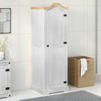 vidaXL Kasten met plank Wit 55 x 52 x 170 cm Massief, Huis en Inrichting, Kasten | Kleerkasten, Verzenden, Nieuw
