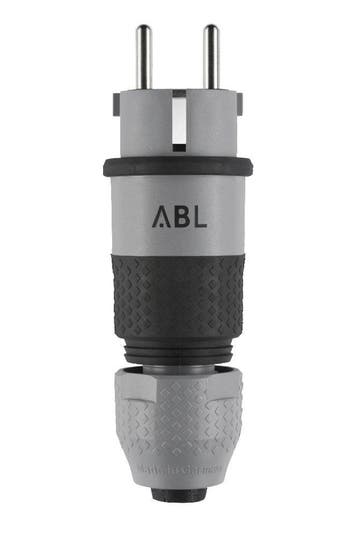 ABL Professionele SCHUKO IP54 Dubbele Aardstekker Grijs -, Verzenden