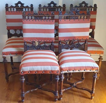 Chaise - Chêne, Textile - H : 68 cm