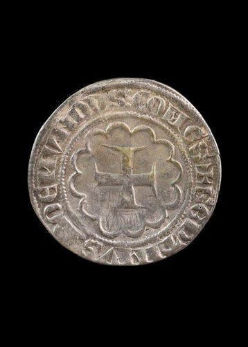 Médiéval, époque des Croisés Argent Pièce frappée de