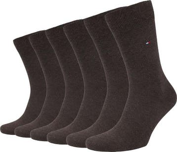 Tommy Hilfiger 6-Pack Sokken Bruin maat 47-49 Heren, Kleding | Heren, Sokken en Kousen, Verzenden, Nieuw, Bruin, Tommy Hilfiger
