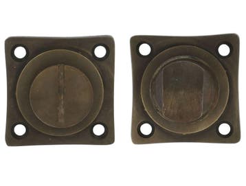 WC-sluiting 8 mm brons Antiek, Nieuw