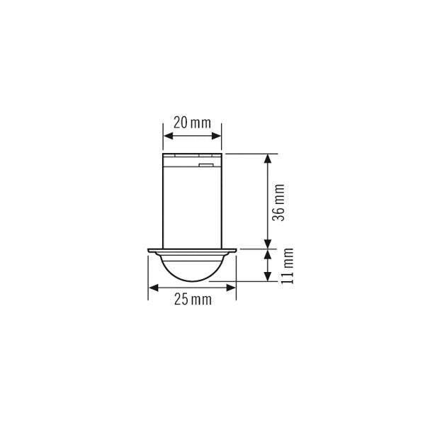 ESYLUX Compacte Mini Bewegingsschakelaar (Compleet) -, Bricolage & Construction, Éclairage de chantier, Envoi