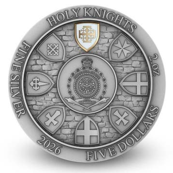 Niue. 5 Dollars 2026 – Holy Knights: Jerusalem Knights – 2