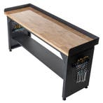 Datona Werkbank PRO met eiken werkblad en legbord - 200 cm, Ophalen of Verzenden, Nieuw